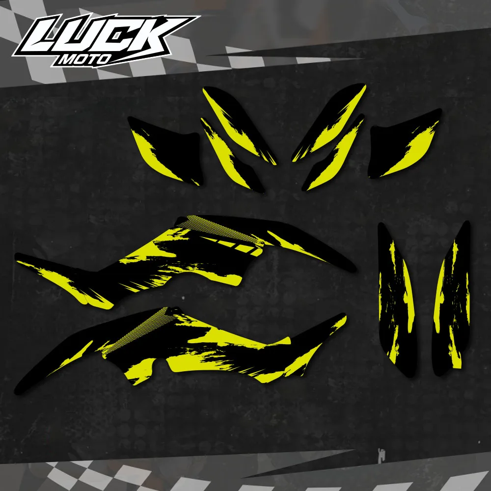 LUCKMOTO New Style Decal Stickers For Yamaha Raptor 350 ATV YFM350 Raptor350 Motorcycle Graphics Background Stickers