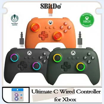 8GB Ultimate C wired controller USB Gamepad with Hall effect joystick for Xbox Series X、Series S, Xbox One and PC Windows.