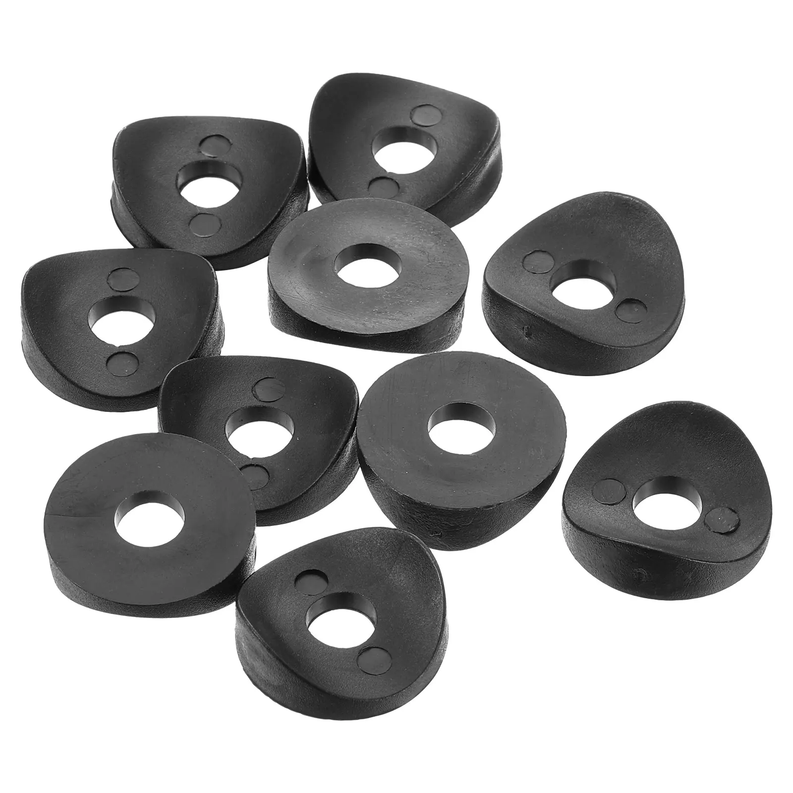 10/16/20Pc Plastic Round Washer Spring Deck Washer Concave Nylon Sealing Gasket Spacer Hardware Machine Fastener 8x25x3mm Black