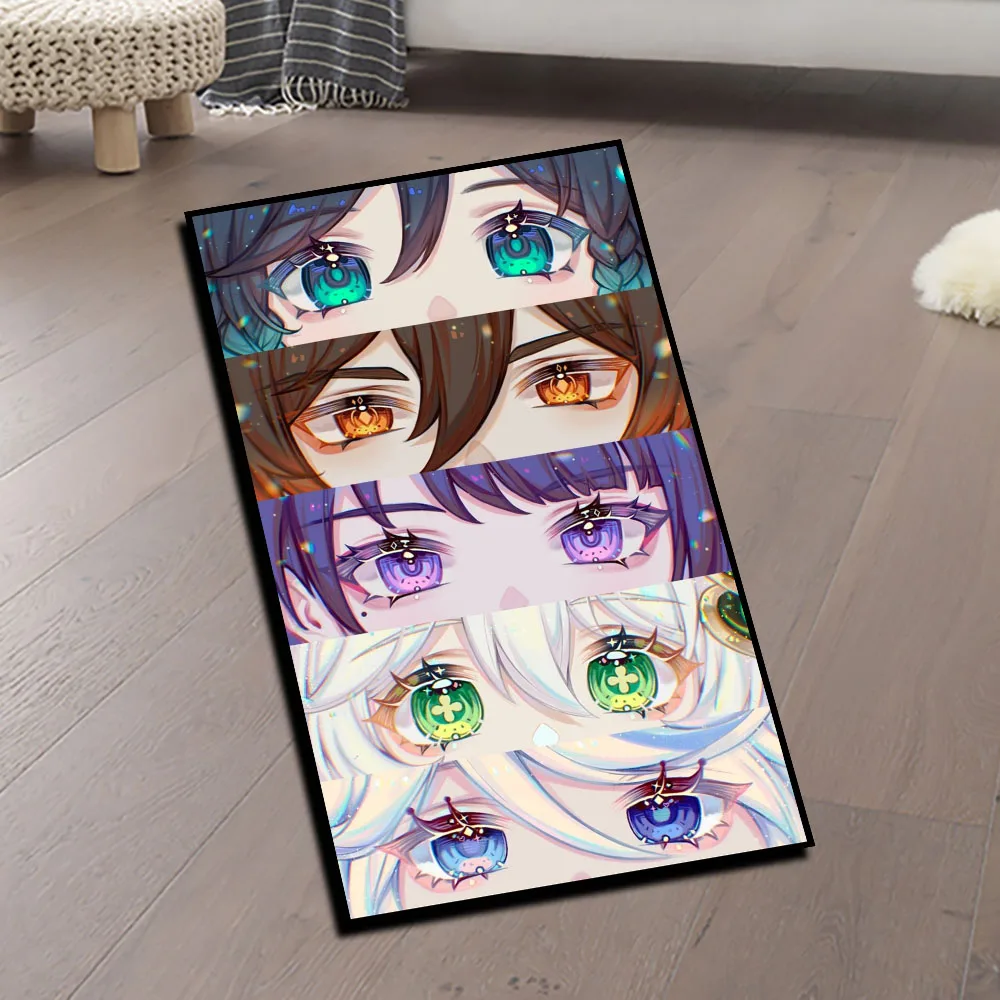 

Vibrant Animes Character Eye Rug Easy to Clean- Ultra Plush Pile, Non-Slip Backing, Soft Floor Mat for Bedroom Decor, Otaku Gift