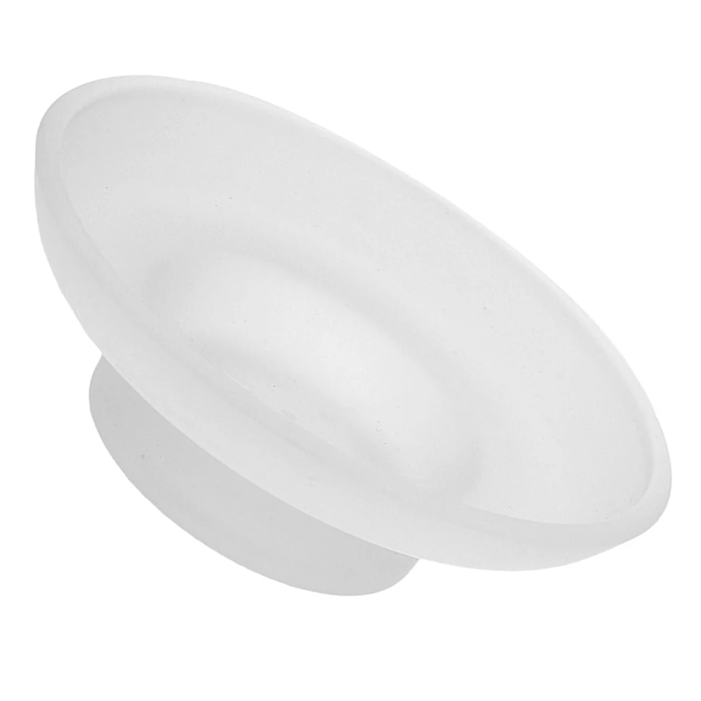 

Glass Soap Dish Clear Stand Non Slip Bathroom Sink Holder Easy Clean Round Frosted Soap Bar Tray Kitchen Shower Dispenser Home