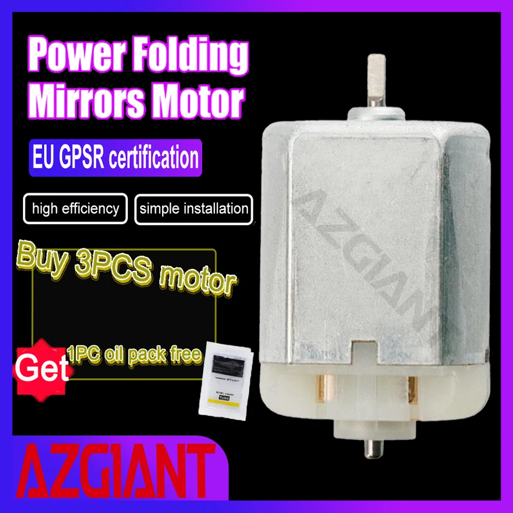 

AZGIANT For Toyota Corolla MK9 Rav4 Yaris/Vitz NCP90 NCP91 Ractis Exterior Power Folding Mirrors DC 12V Motor Rear Cover shaft