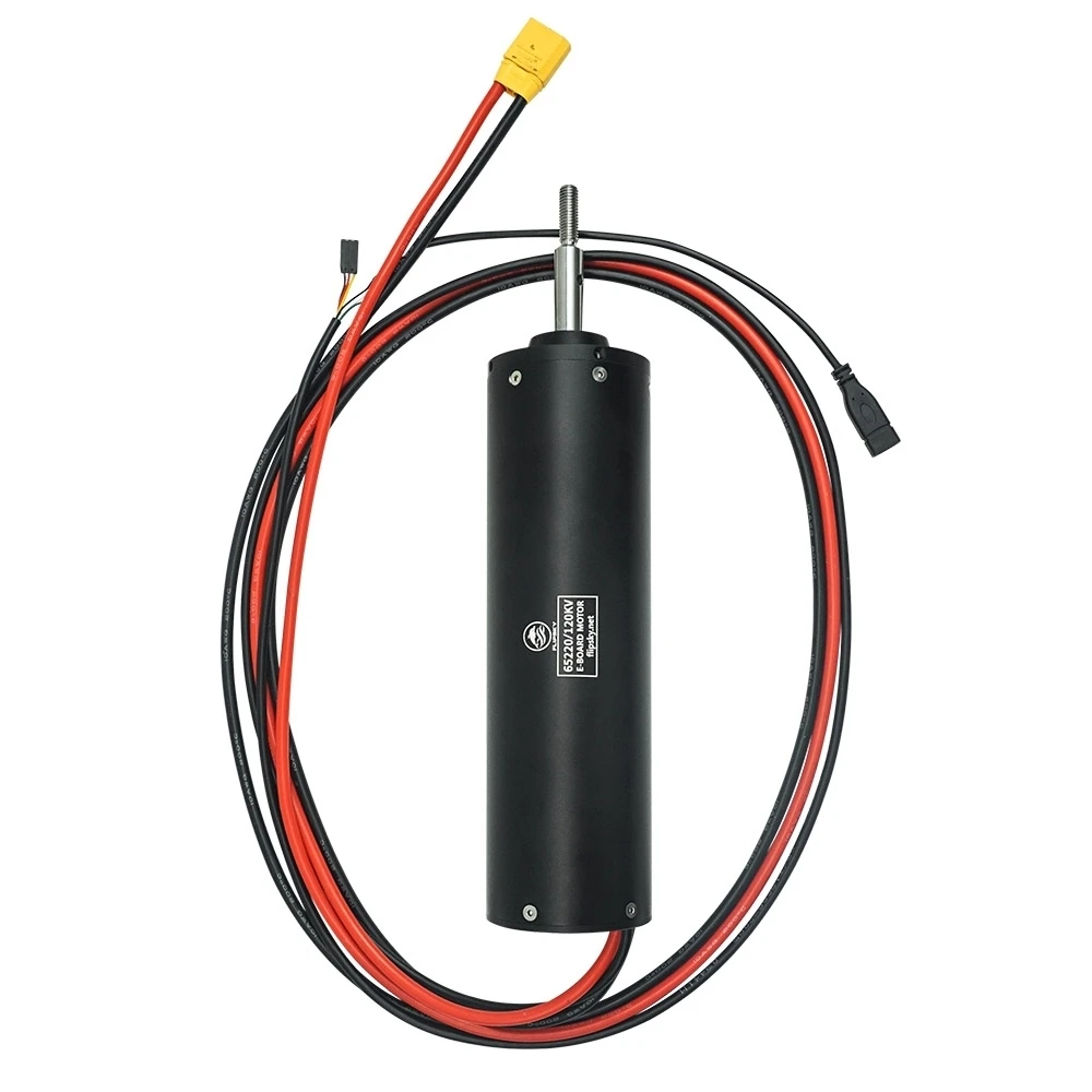 Flipsky 65220 Motor 120 kV 6000 W integrierter Regler | IP68 BLDC Motor/ESC 2-in-1-Kombination für Unterwasserstrahlruder für Surfboote | Hydro Efoil