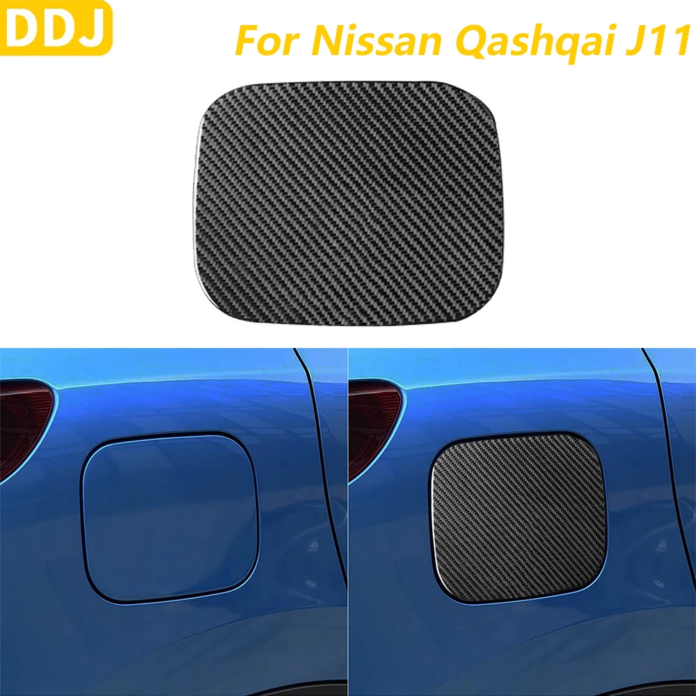 

Soft Carbon Fiber Exterior Fuel Tank Gas Cap Trim Cover For Nissan Qashqai J11 2017-2021 Interior Accessories Decoration Sticker