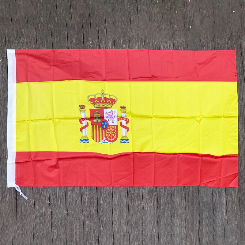 xvggdg  90x150cm spain flag 3x5 Feet Super Poly football FLAG Indoor Outdoor Polyester Flag