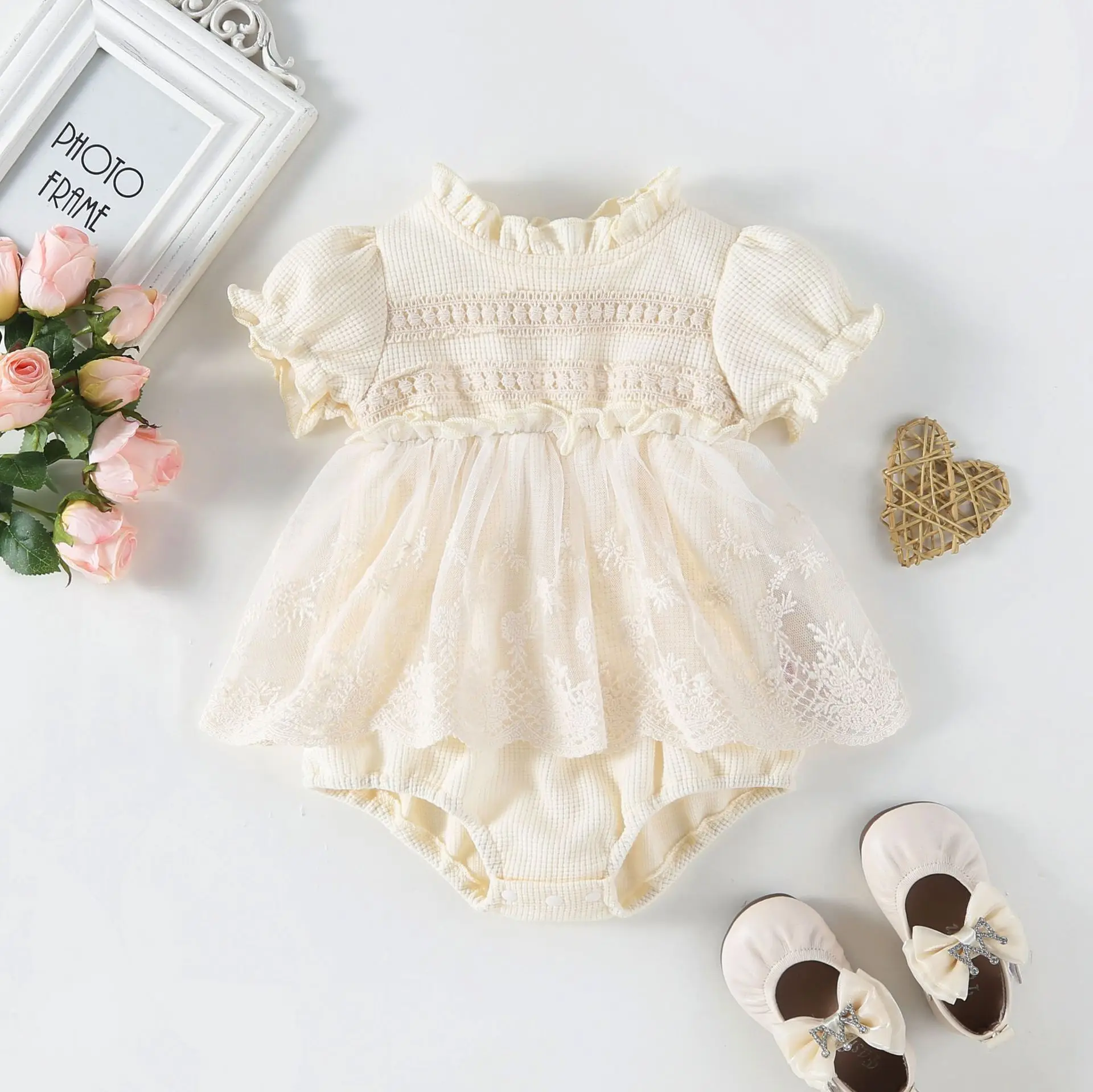 Baby Girls Sweet Full Sleeve Dress Infant Fashion Suspender Skirt Baby Dresses Kids Girl Clothes Princess Sweet Dress Infant