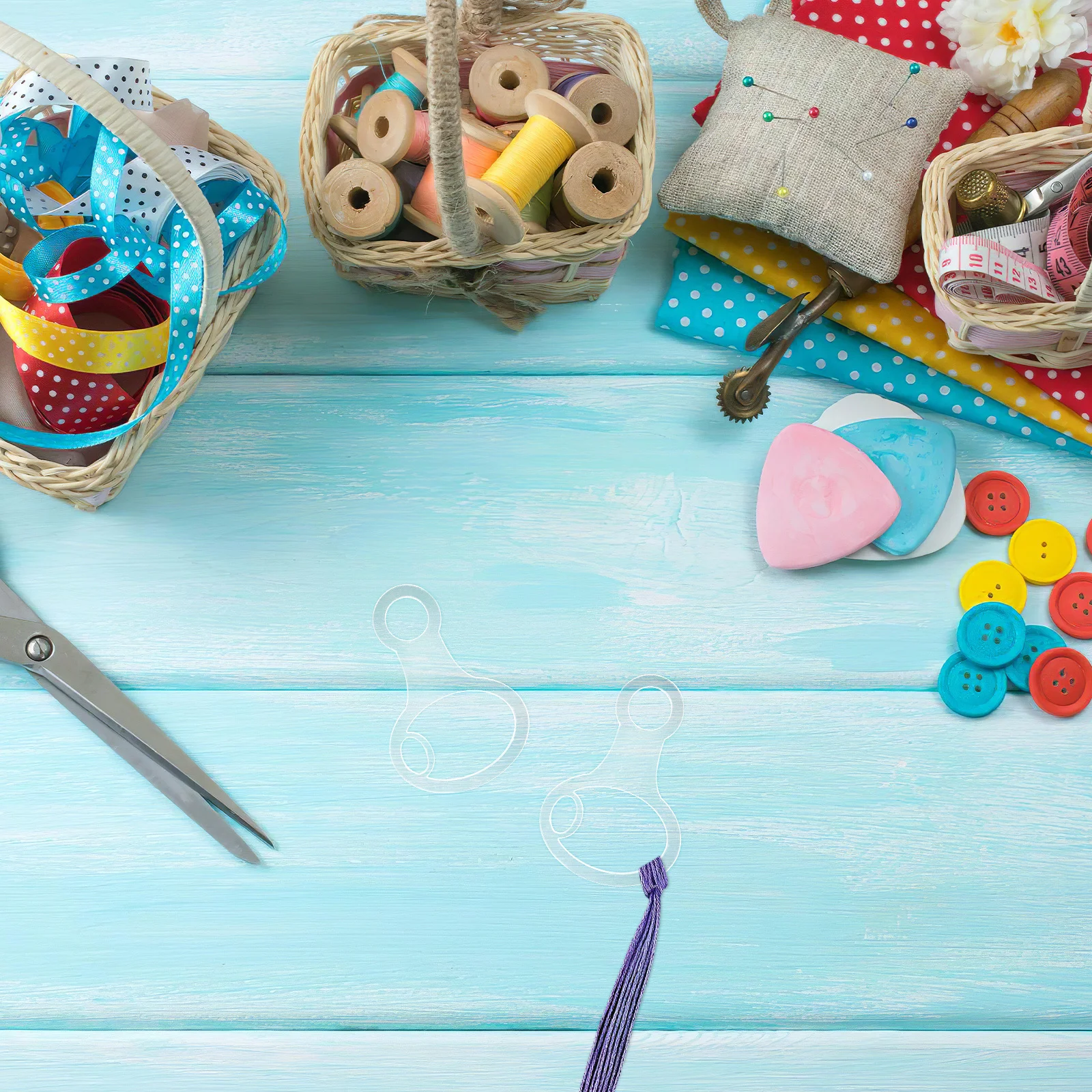 

30Pcs Cross Stitch Thread Organizer Clear Slim Plastic Floss Drops for Embroidery Storage DIY Craft Sewing Yarn Bobbins Holder