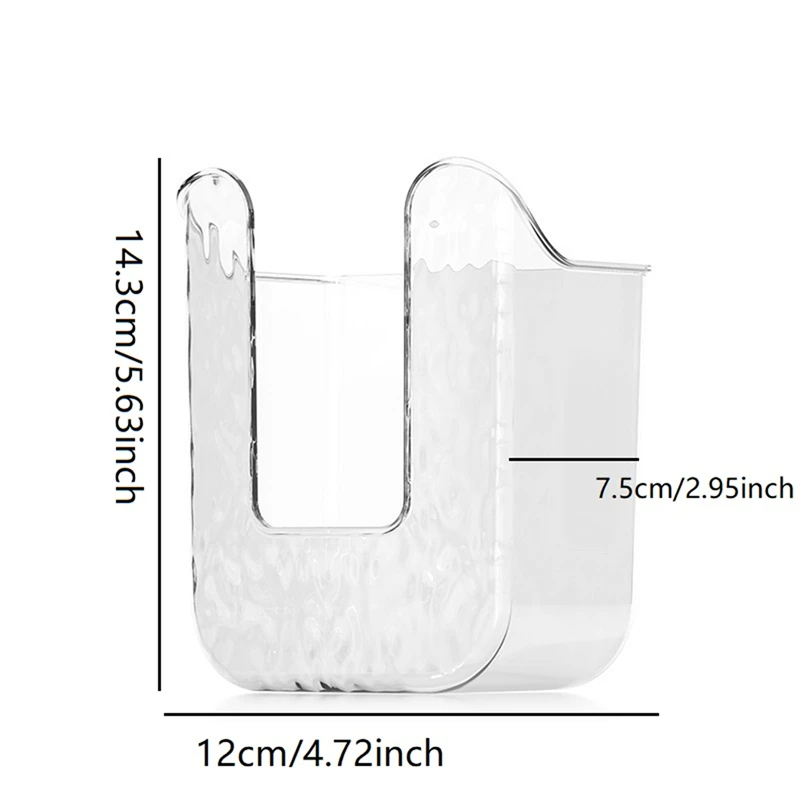 Bathroom Accessories Punch-Free Tissue Box Waterproof Wet Wipes Box Suction Cup Wall-Mounted Paper Storage Box Transparent