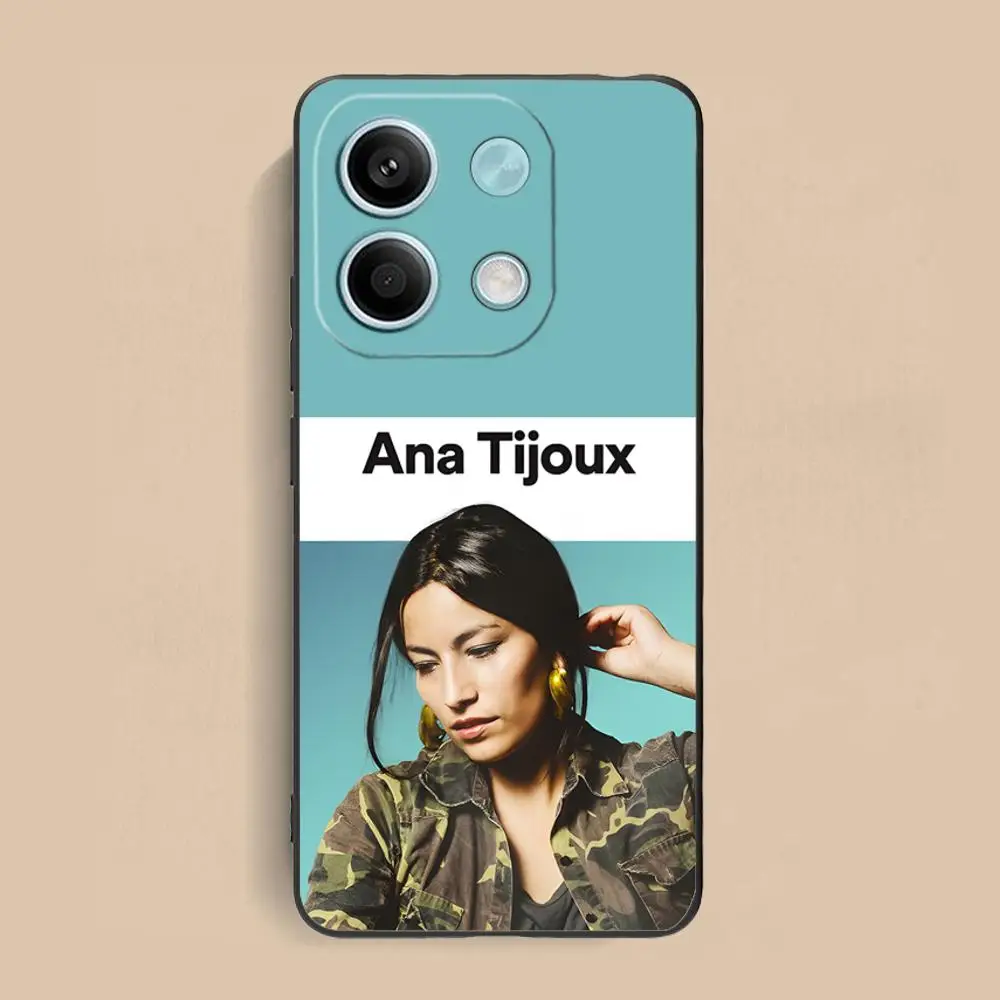 Ana Tijoux حافظة هاتف محمول لهاتف Xiaomi Redmi Note 14 13 12 11 S Pro Plus 4G 5G غطاء طباعة ملون فاخر جميل #6
