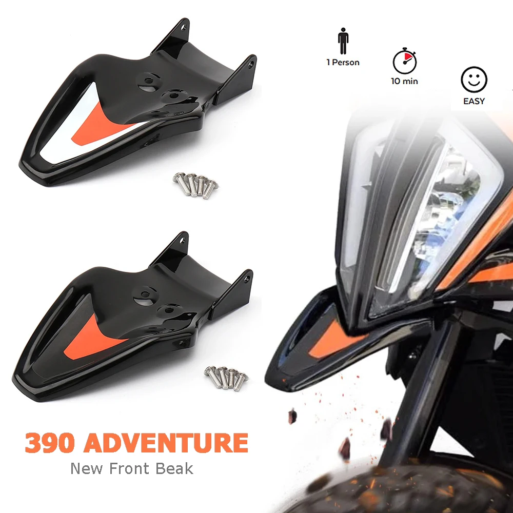 

Motorcycle Front Fender Extender For KTM 390 Adventure 390ADV ADVENTURE ABS Mudguard Extension 2 Color Splash Guard Wheel Hugger