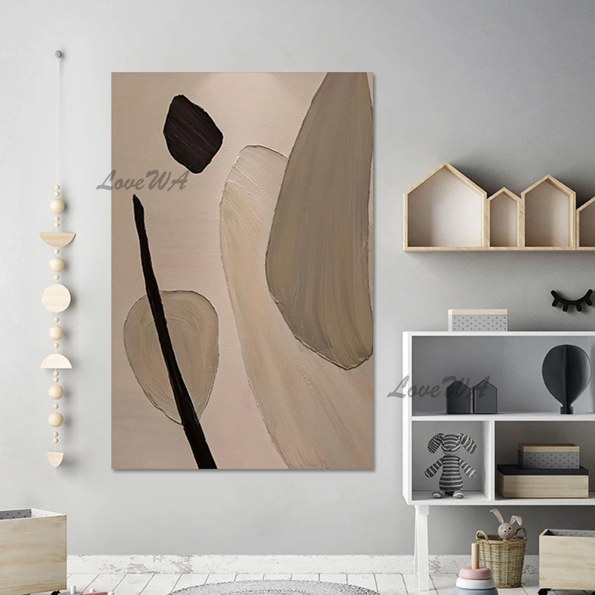 

Abstract African Frameless Picture, Modern Design, Handmade Paintings, Canvas Roll Art Crafts, Home Wall Decoration Gifts