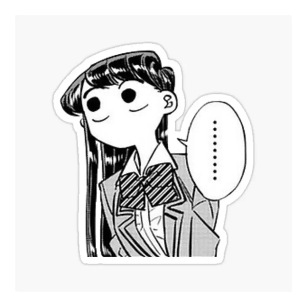 Komi-san Sticker Motorcycle Bumper Trunk Laptop Window Vinyl Decals High Quality Car Decoration