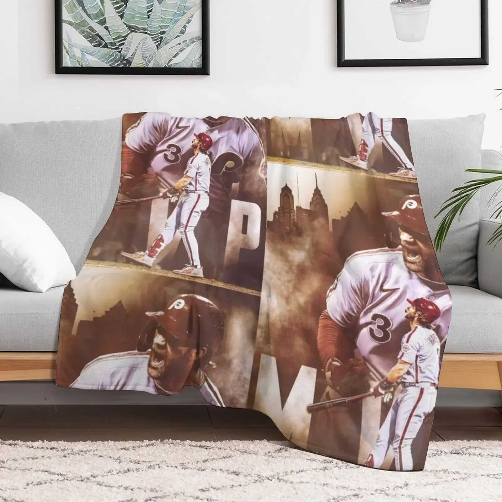 Bryce Harper Throw Blanket Decorative Sofas Beach bed plaid Luxury Blankets