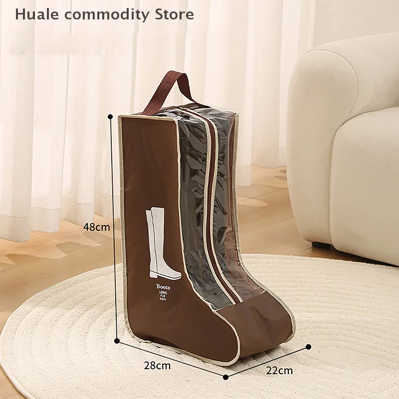 Sacos de armazenamento de sapatos capa longa equitação botas de chuva organizador à prova de poeira portátil viagem zíper bolsa acessórios suprimentos item