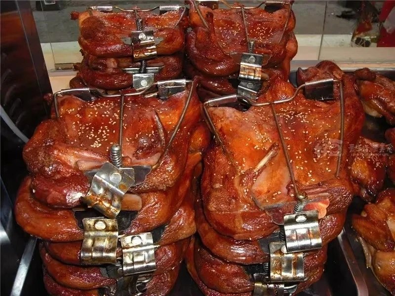 Stainless Steel Roast Duck Chicken Hook BBQ Grill Rack Beer Oven Barbecue Net Cured Meat Hanging Tool for Barbecue