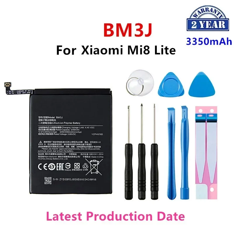 

Brand New BM3J 3350mAh Battery For Xiaomi 8 Lite MI8 Lite BM3J High Quality Phone Replacement Batteries +Tools