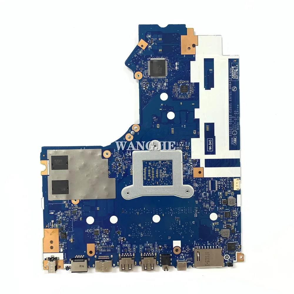 Placa-mãe do portátil para Ideapad, 5B20Q15608, SR3LC, I7-8550U + 2G RAM, EG521, EG522, EZ511, EG721, NM-B452, 100% de trabalho