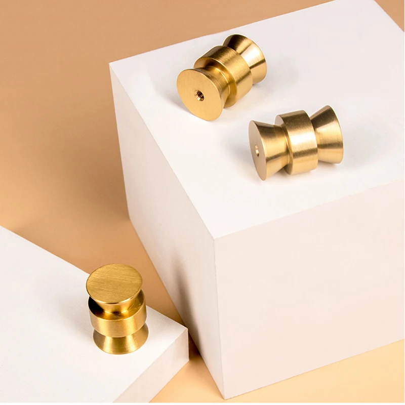 

NEW 8PCS Solid Brass Slim Waist Furniture Pulls Handles Drawer Knobs Cupboard Wardrobe Closet Dresser Cabinet Door Pulls Knobs