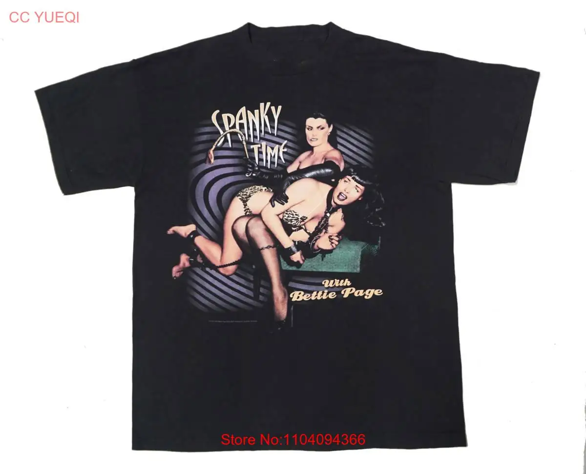 Bettie Page Black T-Shirt Cotton Unisex S-234XL Short Sleeve