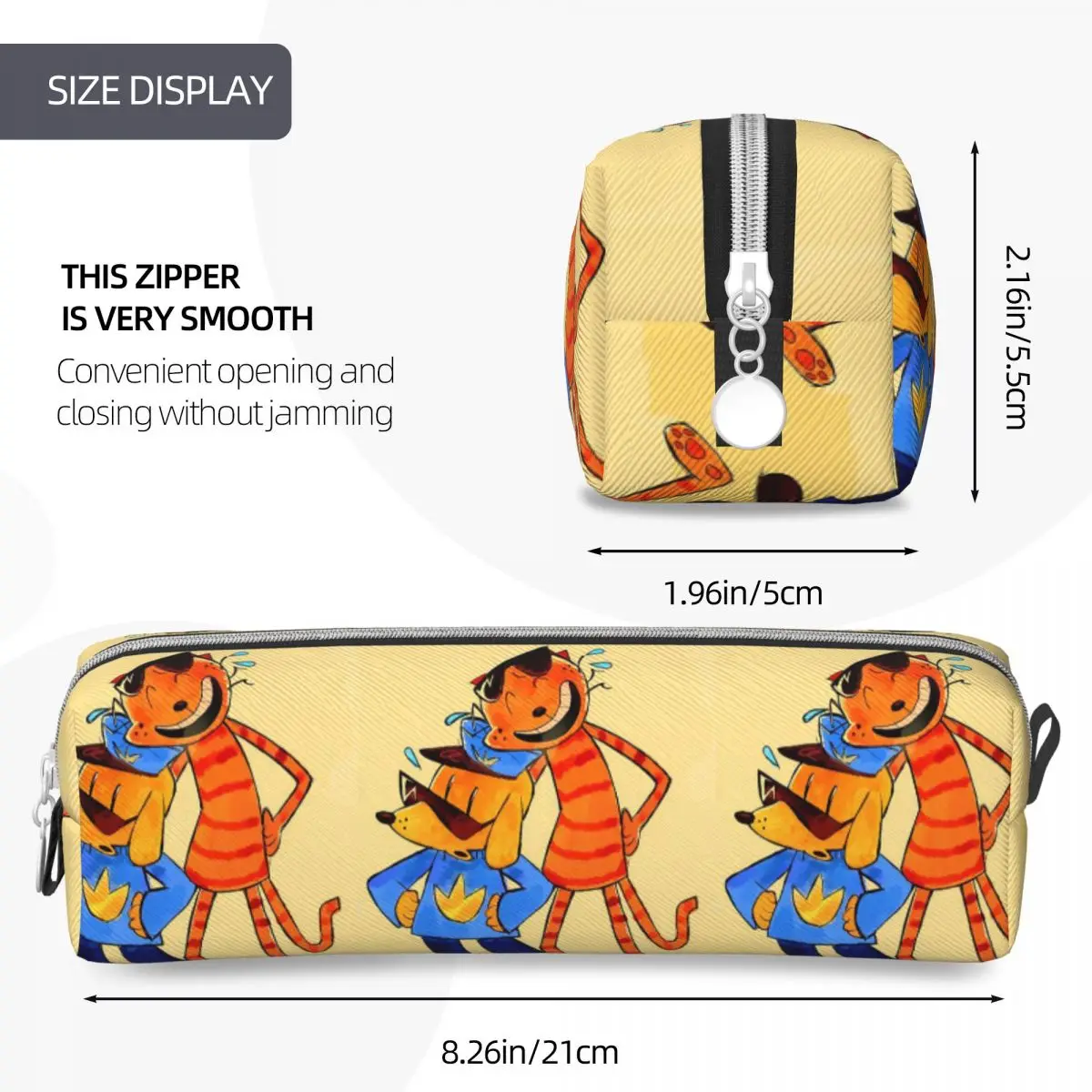 الكلب رجل ليل بيتي والكبير بيتي مروحة الفن مقلمة أكياس القلم صندوق القلم للبنين بنات مدرسة مكتب قلم رصاص الحقيبة حقيبة مستحضرات التجميل