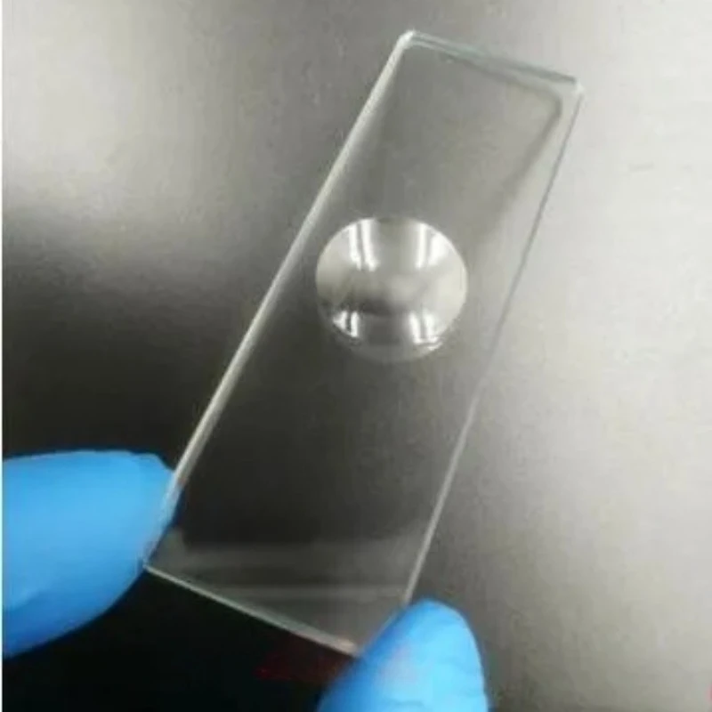 Single Circular Concave Cavity Microscope Slides 5MM 3MM Thickness Optical Glass Polished Frosted Well Surface Optional