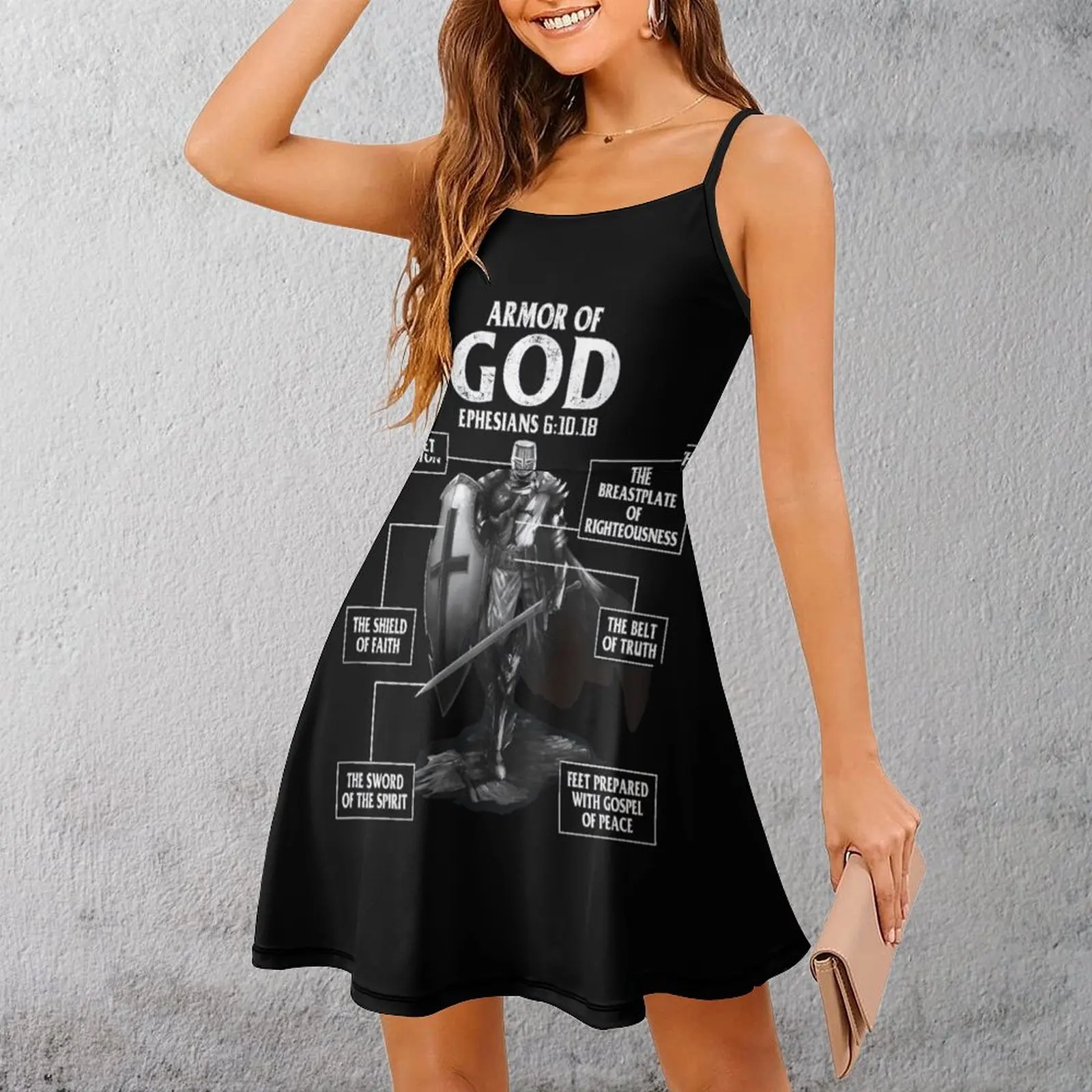

Armor of God Set Women's Sling Dress Humor Graphic The Dress Premium Sexy Woman's Dress Parties