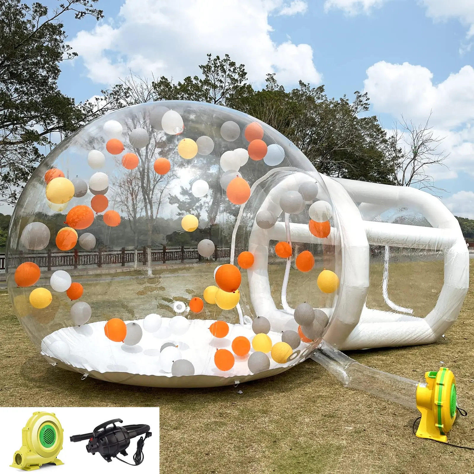 Inflatable Bubble House for Party Supplies,Outdoor Wedding Decor,Kids Birthday Party Transparent Bubble Dome with blower & pump