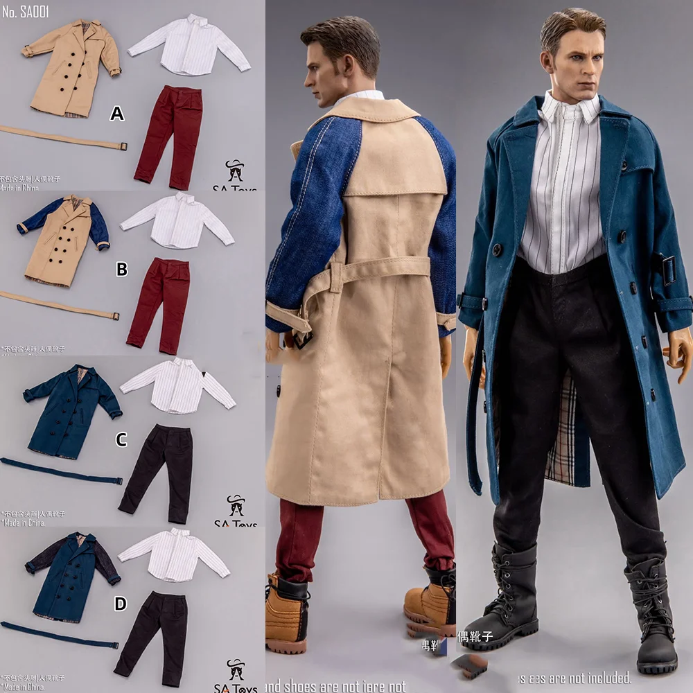 

SA Toys 1/6 Soldier SA001 Trendy Casual Agent Coat Set Clothing Accessories Model fit 12" Male Figure