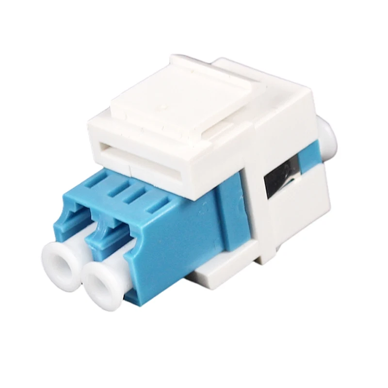 Imagem -02 - Optical Fiber Keystone Pass Through Socket Insert Adaptador Conector com Transporte Rápido Expresso Apto para Duplex 500 Pcs lc