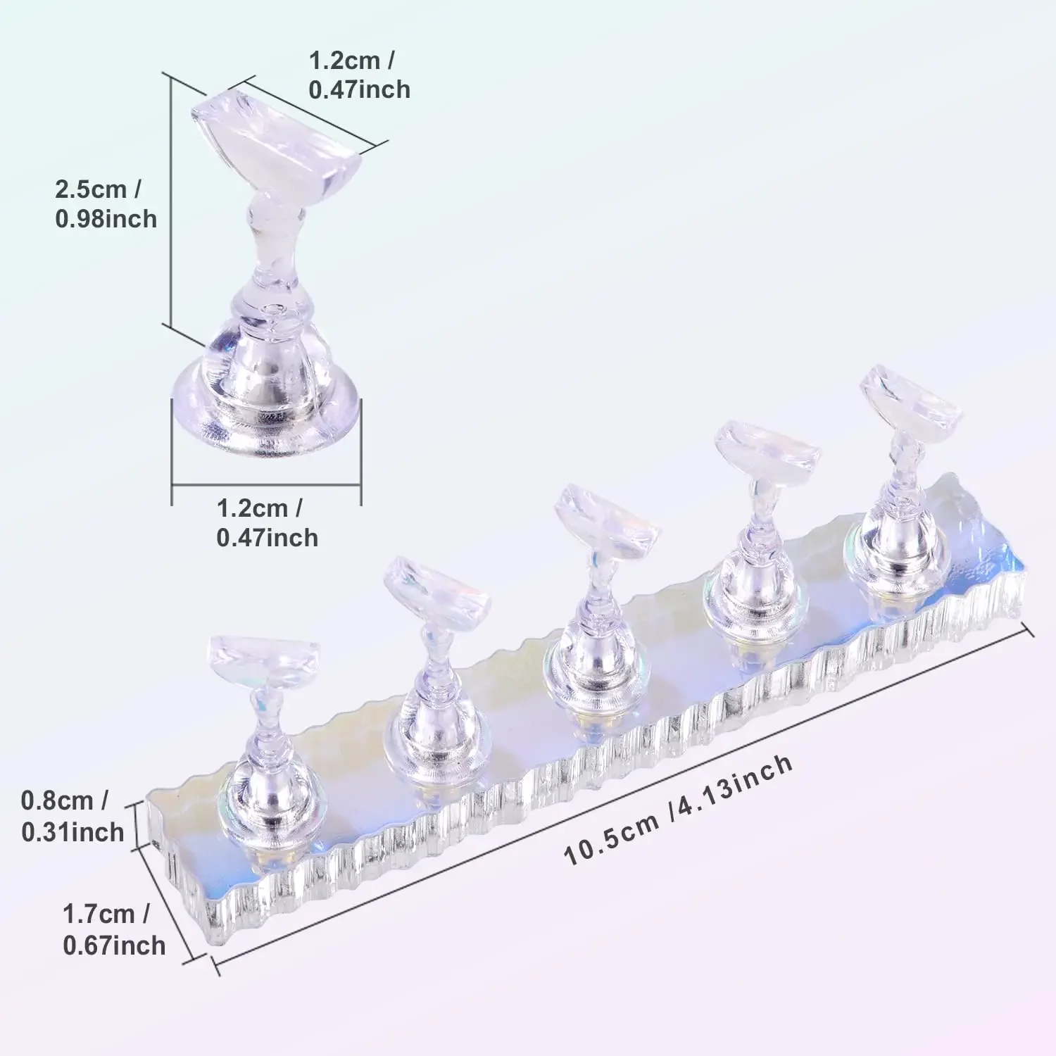 23-teiliges Nail-Art-Set, Nagelbürsten, Punktierstifte, Präsentationsständer, doppelseitiges Klebeband, Maniküre-Werkzeuge für Heimwerker und Salon