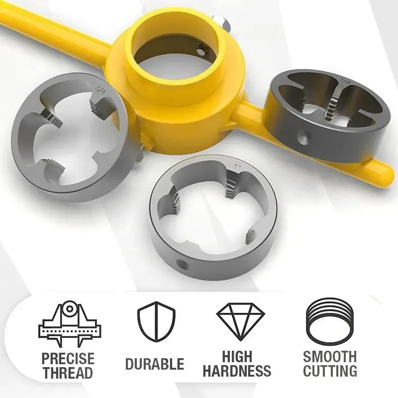 Imagem -04 - Manual Pvc Tubo de Água Rosca Ferramenta Tapping Conjunto de Placa Rosca Externa Plástico 60 ° Npt1 Npt2 Npt1 Npt1 Npt2 Pcs