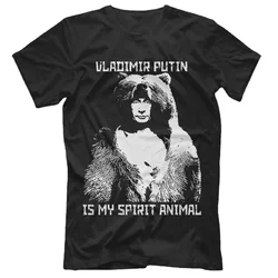 Vladimir Putin Is My Spirit Animal Russian President Wise Bear T-Shirt. Summer Cotton O-Neck Short Sleeve Mens T Shirt New S-3XL