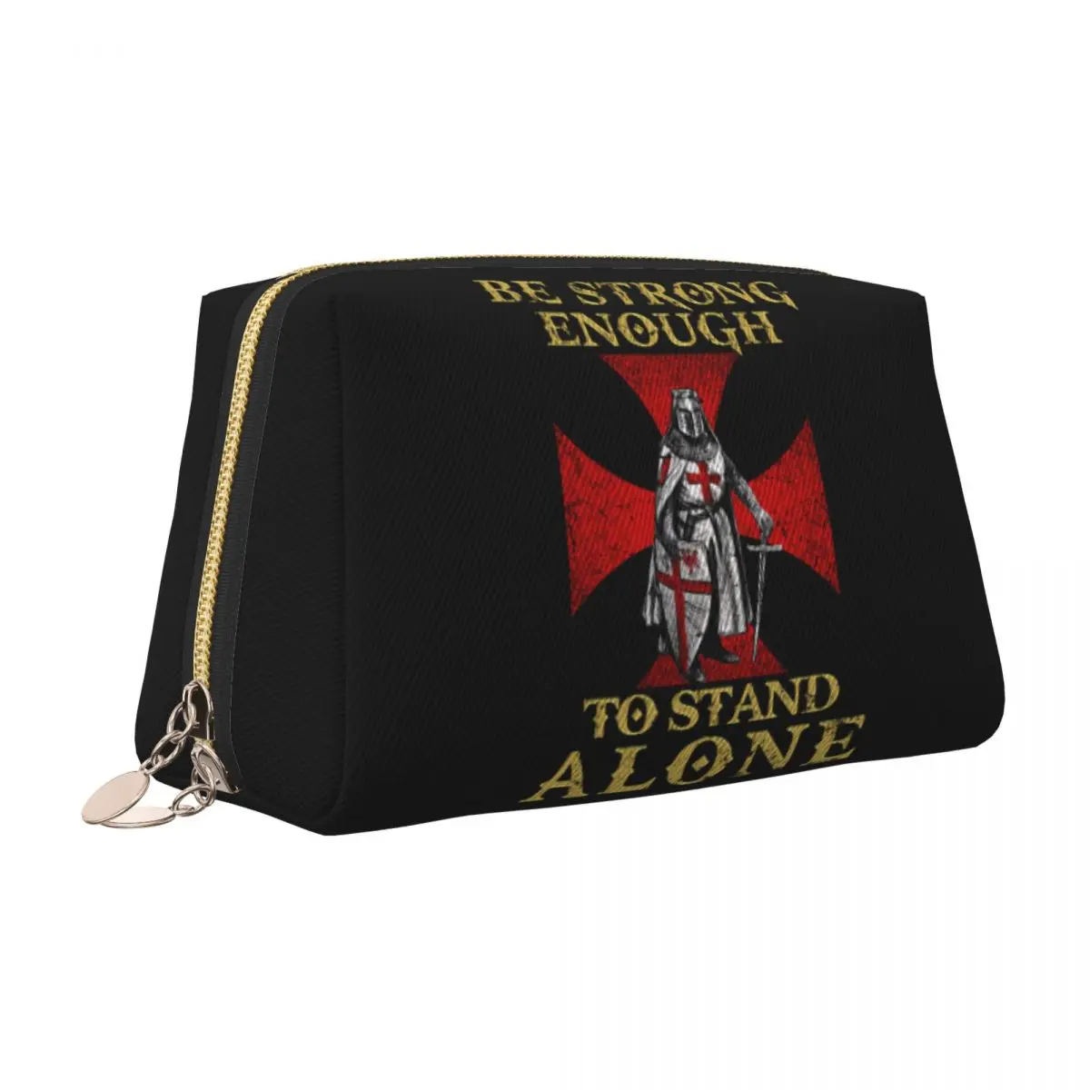 Knight Templar Crusades Knights Toiletry Bag Cute Maltese Cross Makeup Cosmetic Organizer Women Beauty Storage Dopp Kit Box