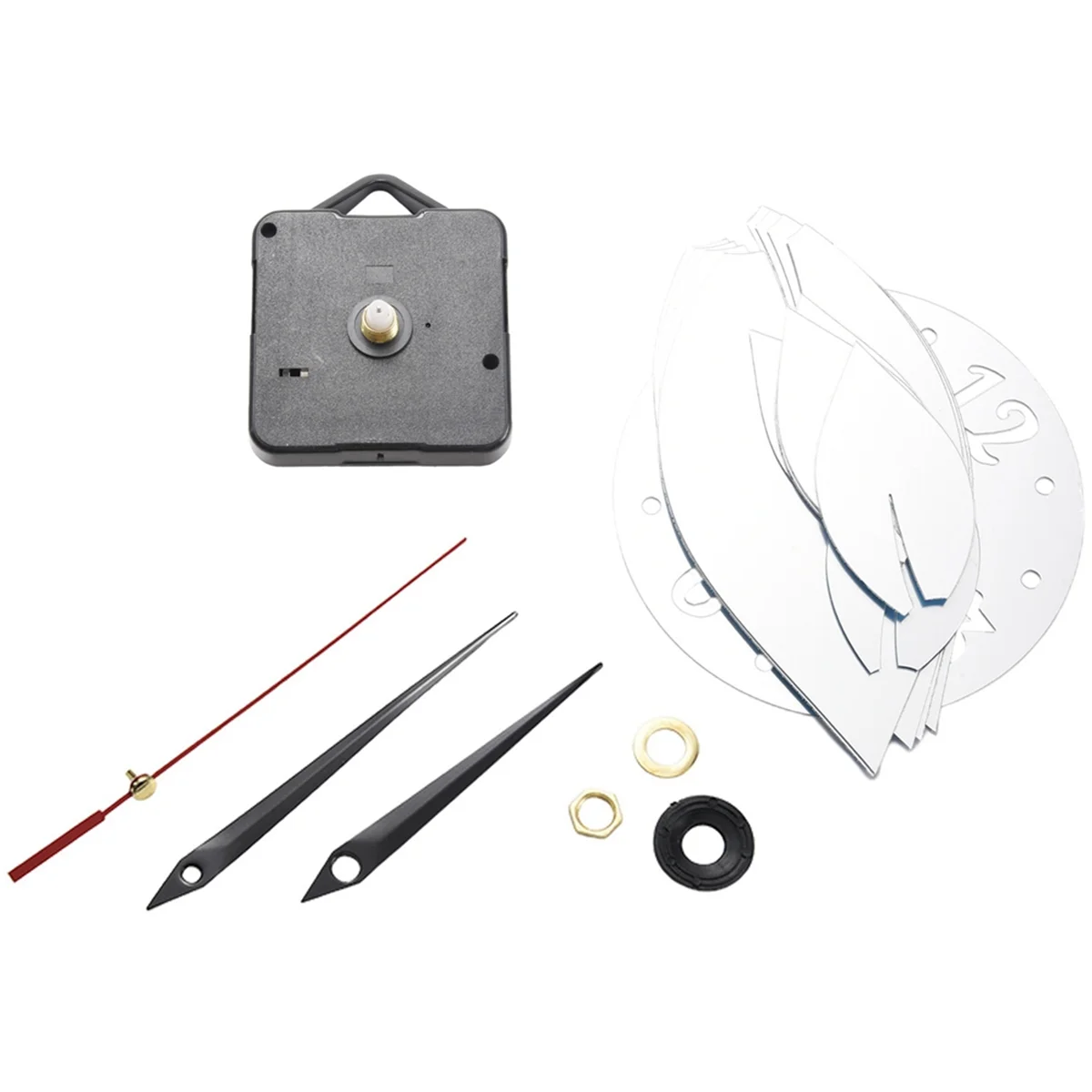 ABQR Mirror Acrylic Material Single Face Wall Stickers Modern Style Wall Quartz Clocks Home Decor Wall Watches Silver