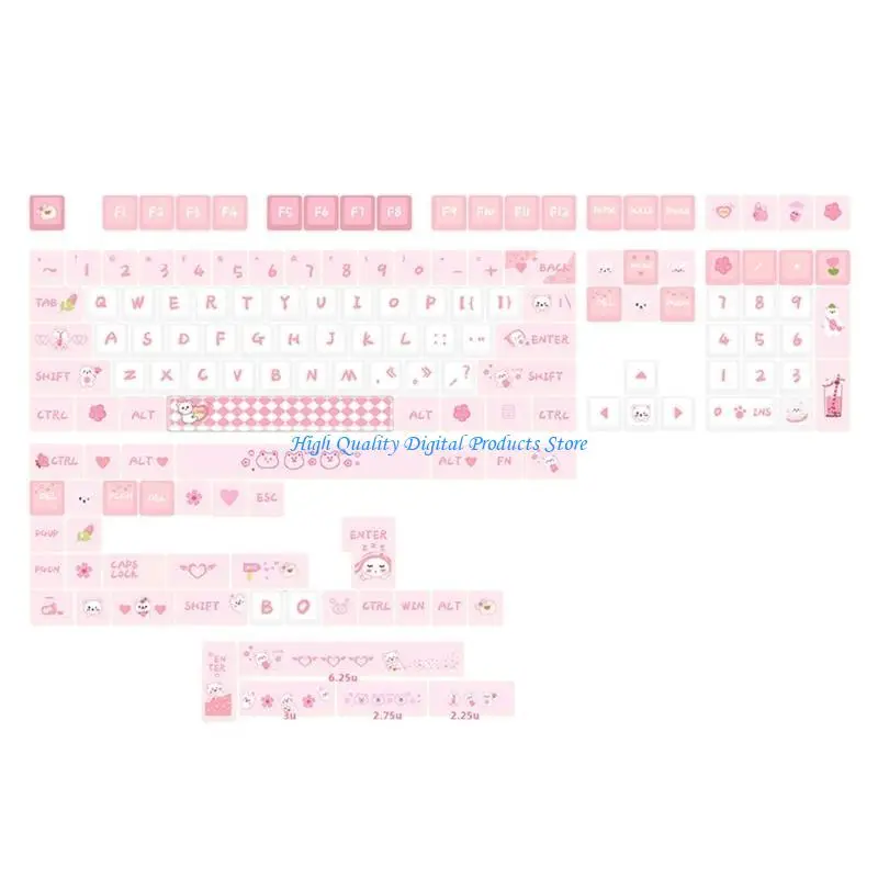 U2JE 146 Dye Sublimation KeyCap Conjunto teclados mecánicos PBT gruesos