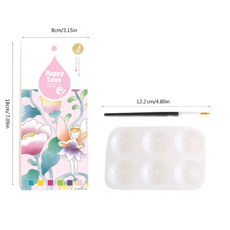 Set pittura per acquerello con libro ad acquerello