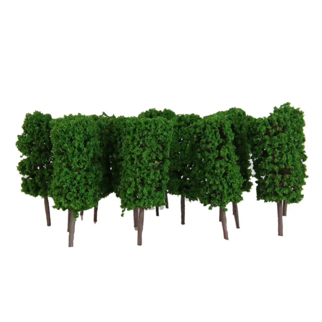 

50x Trees Model Train street and park Layout Wargame Diorama