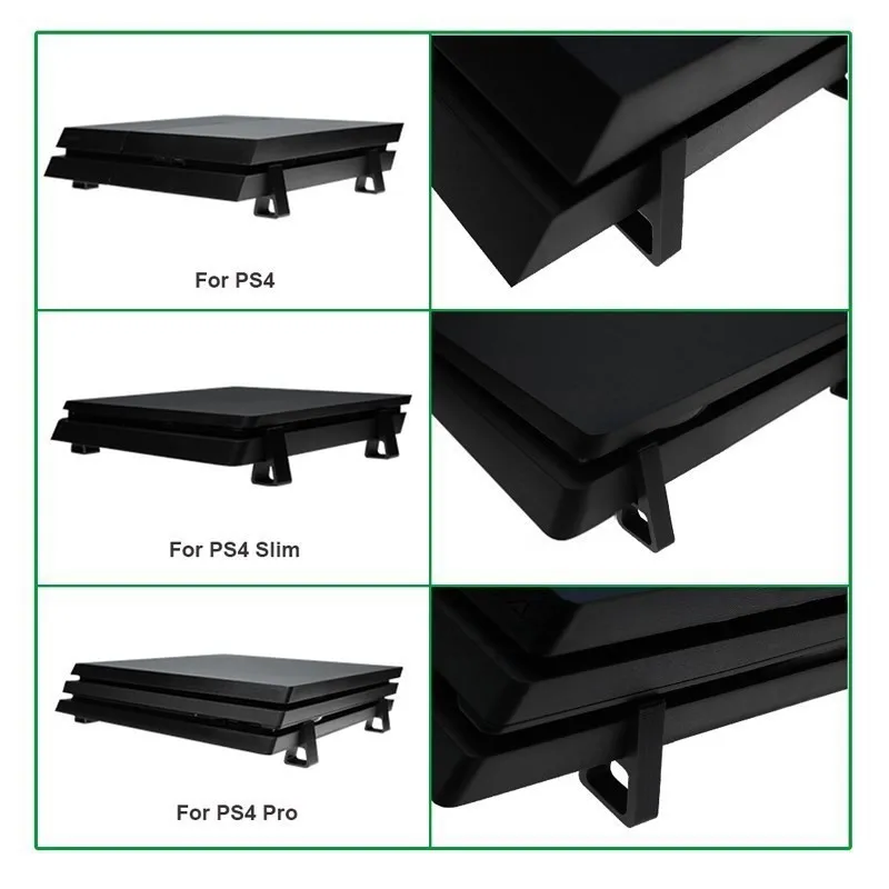 4Pcs Console Horizontale Support Support De Support De Refroidissement Pour PS4 Console De Jeu pour PlayStation4 Slim Pro Accessoires De Jeu