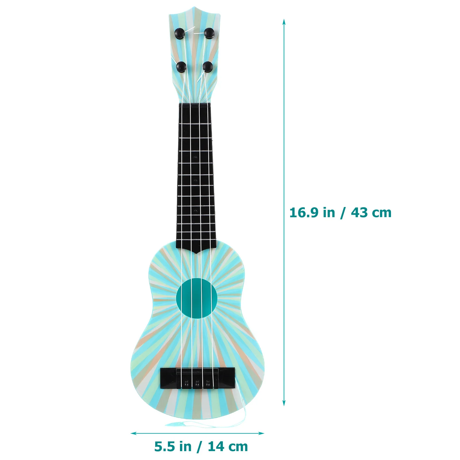 Chitarra per bambini in plastica Simulazione Ukulele Bambini Apprendimento musicale Strumento per l'educazione precoce Regalo decorativo Chitarra per bambini