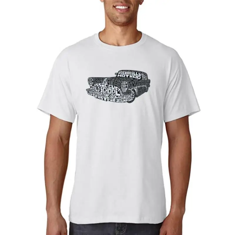 Title: Hotrod T-shirt Muscle Car Custom Wheels Garage Built Graphic Tee Organic Cotton men t shirt