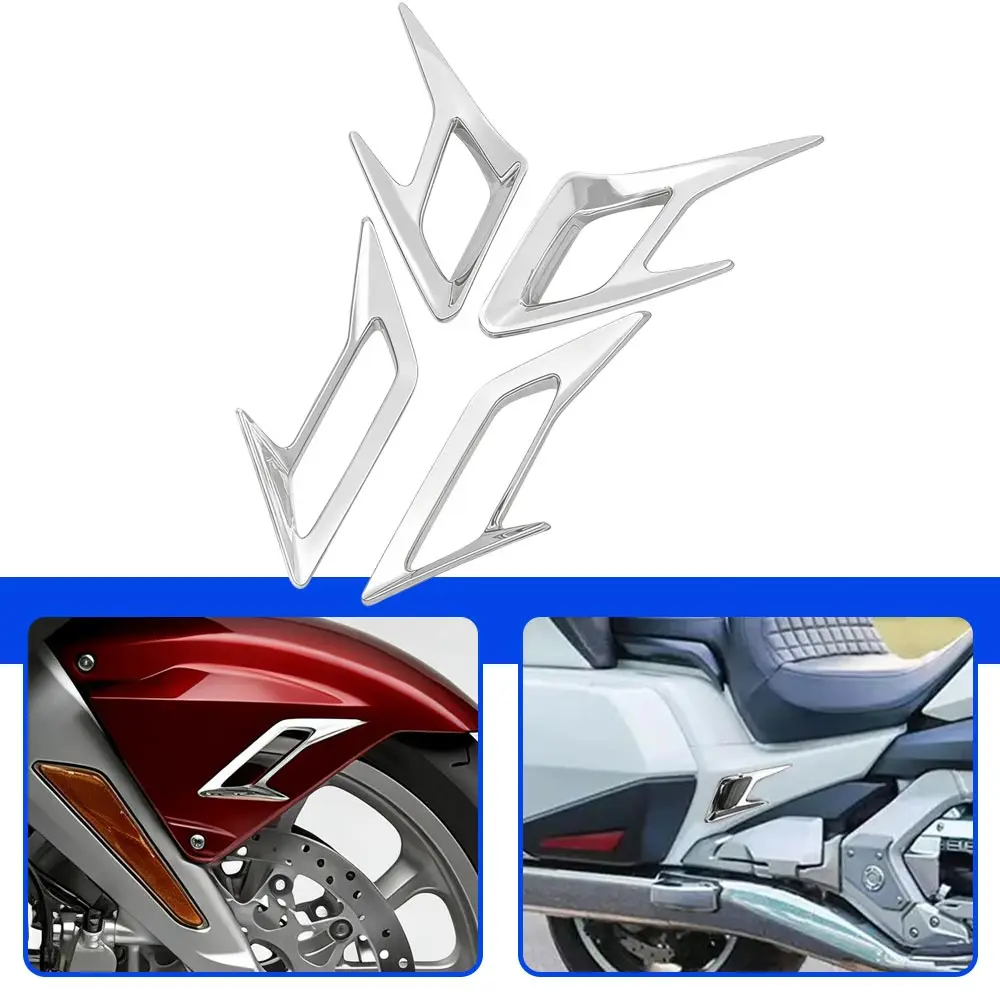 1set Front & Rear Fender Vent Trims For Honda Gold Wing GL1800 Tour DCT Airbag 2018-2025 Motorcycle Accessories Decoration Cover