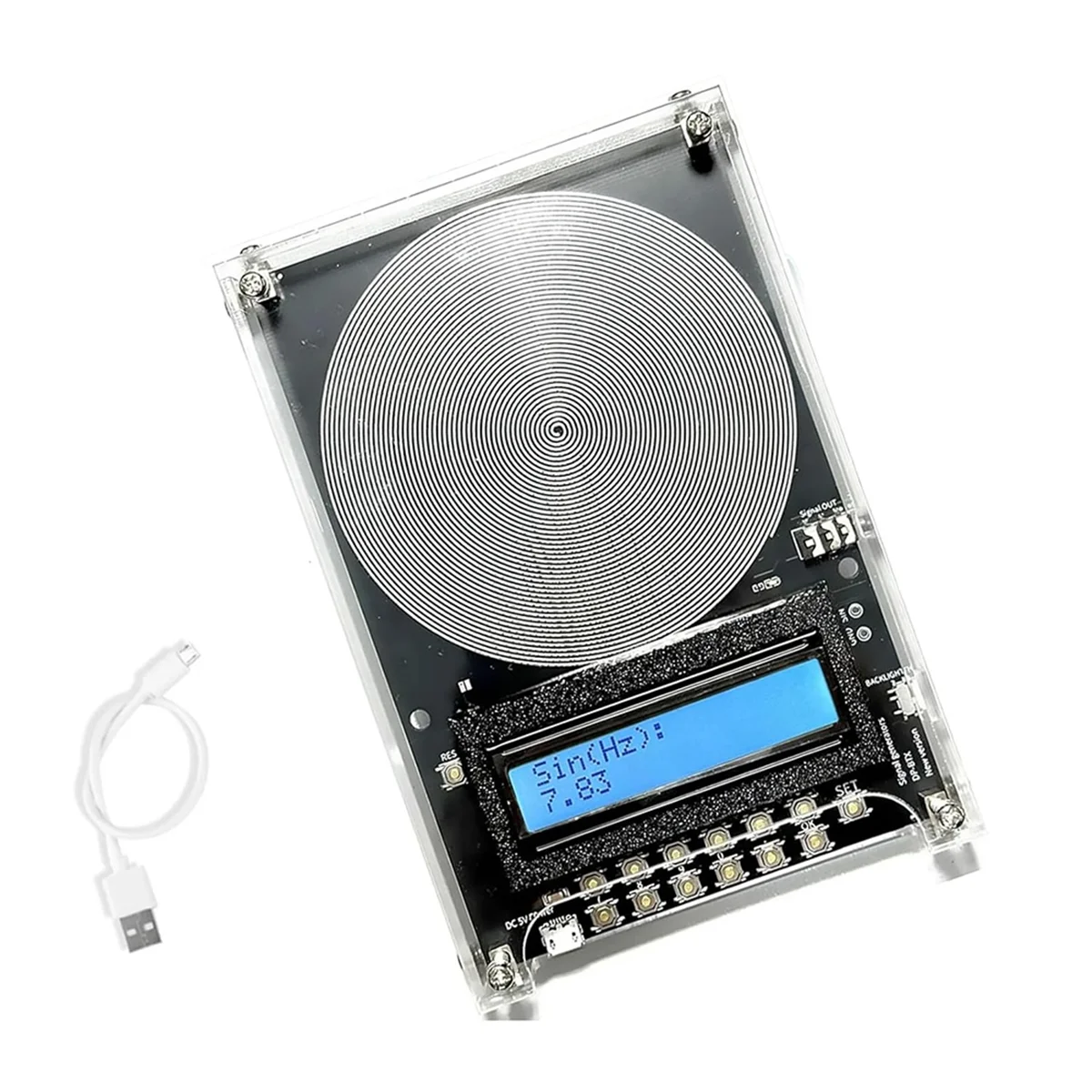 A79G Benutzerdefinierter Frequenzgenerator V2, 7,83 Hz SchumannWave Resonanzgenerator, 0,01 Hz–200000 Hz einstellbare Sinuswellenresonanz A