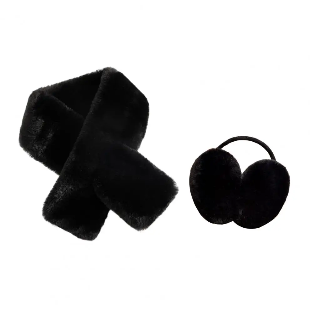 Thermal Earmuffs Winter Warm Earmuffs Ultra-thick Windproof Women's Plush Earmuffs with Scarf Winter Warm Outdoor Ear for Cold