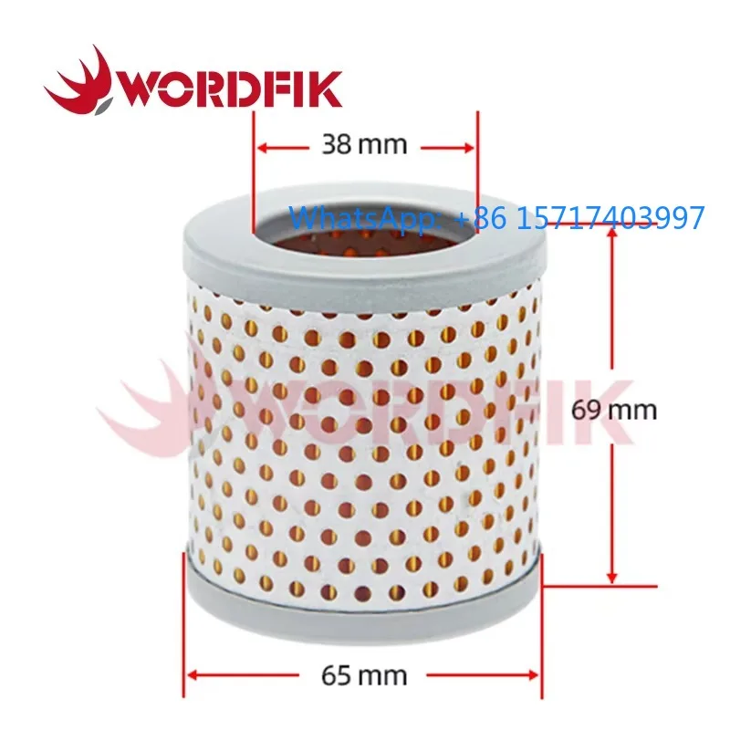 Filtro ingresso aria di ricambio per pompa a vuoto F002 Elemento filtrante da 1/2 pollice 65 * 69 mm