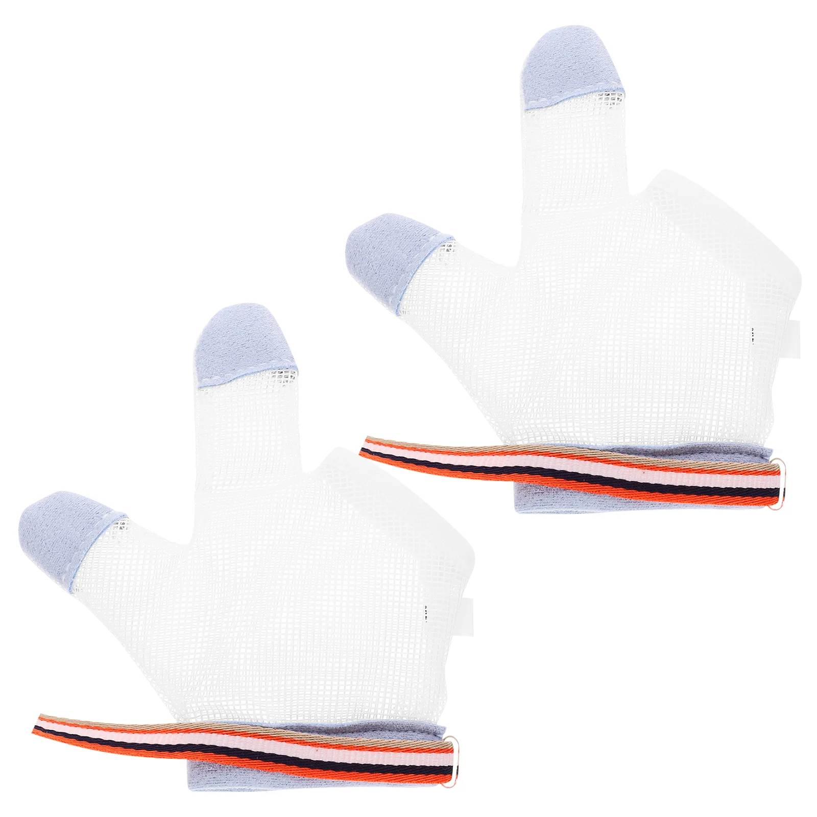 Anti-eating Gloves Thumb Kids Mittens Nylon Yarn Half-finger Teething Breathable Shine