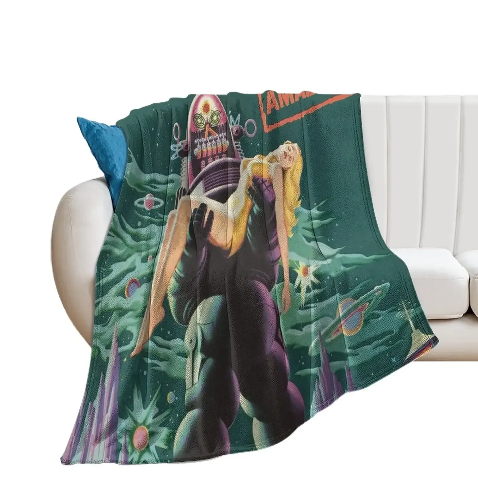 Forbidden Planet Throw Blanket Giant Sofa decorative christmas decoration Blankets