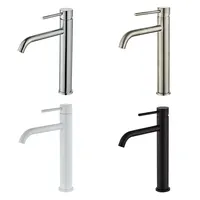 Black Basin Faucet Bathroom Washbasin Water Mixer Tap Hot Cold Water Basin Sink Tap Bathroom Faucet Tap Brushed Nickel Faucet