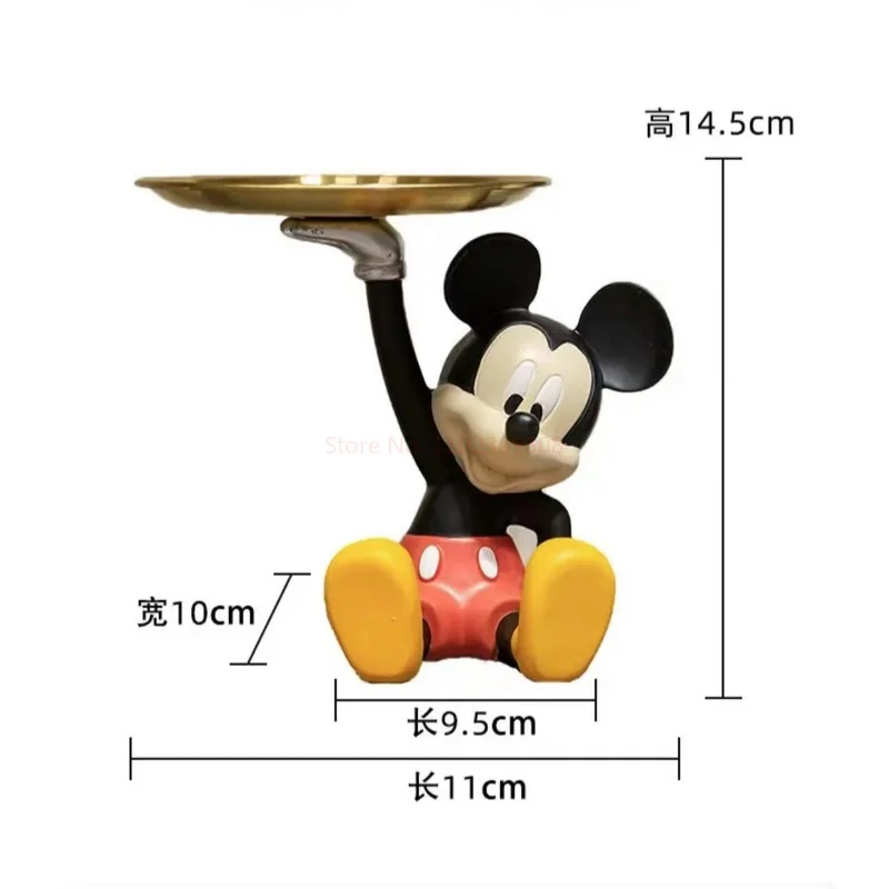 Nuovo cartone animato Kawaii Disney Topolino vassoio ornamenti figura casa morbida soggiorno camera da letto mobile TV decorazioni carine presenti