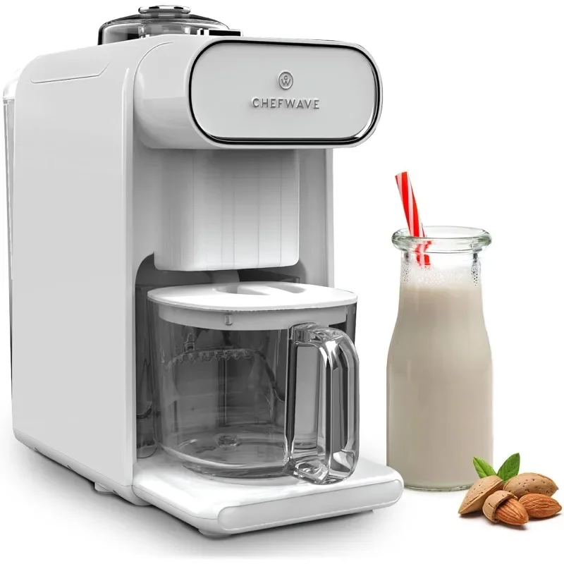 ChefWave Milkmade Non-Dairy Milk Maker พร้อมเครื่องปั่นมือ Intermix และที่ตีฟองนม (3 รายการ)