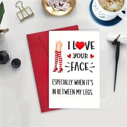 1PC, fun Valentine's Day greeting card,mischievous Valentine's Day gift card, for boyfriend/girlfriend, husband/wife, men/women'